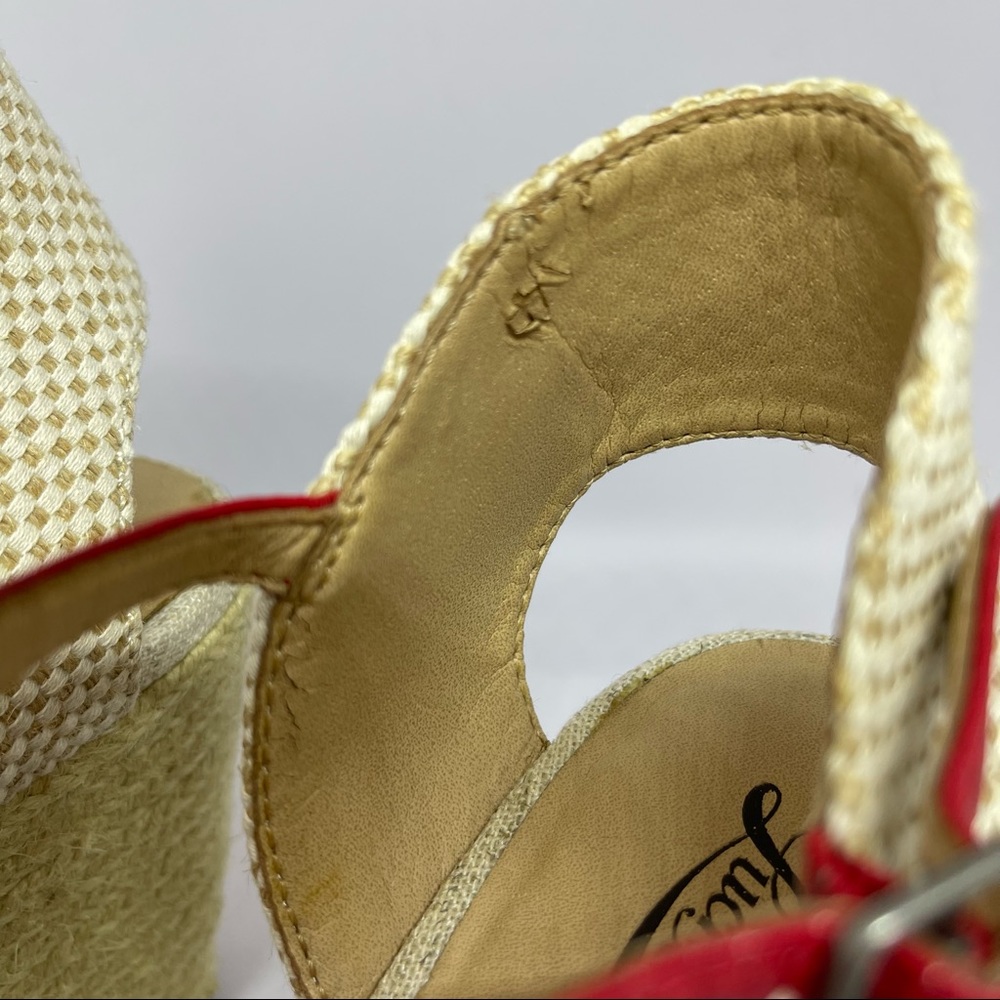 Lucky Brand Woven Strap Platform Espadrille Wedges - Picture 9 of 11
